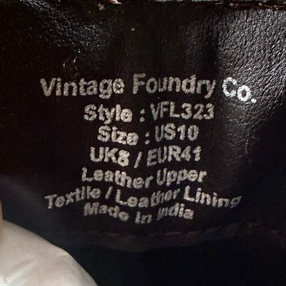 NIB Vintage Foundry Co 10 Penelope Suede Block Heel Chelsea Booties Light Brown - Picture 9 of 11